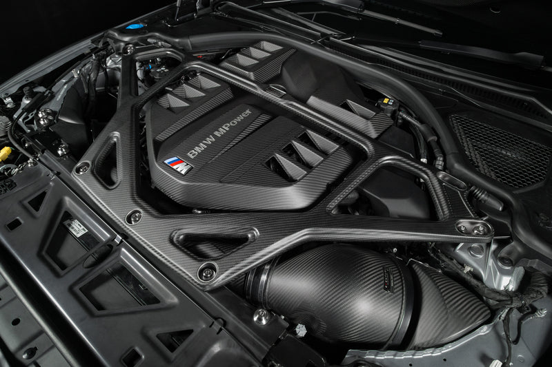 Laden Sie das Bild in Galerie -Viewer, Eventuri Carbon Domstrebe / Carbon Strut Brace für BMW M3 G80/G81 & M4 G82/G83 S58 Motor