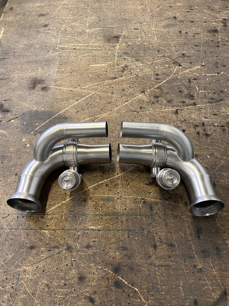 Laden Sie das Bild in Galerie -Viewer, MH-Pipes Link Pipes / Vorschalldämpfer Ersatzrohre für Porsche 911 991.1/991.2 GT3/GT3 RS