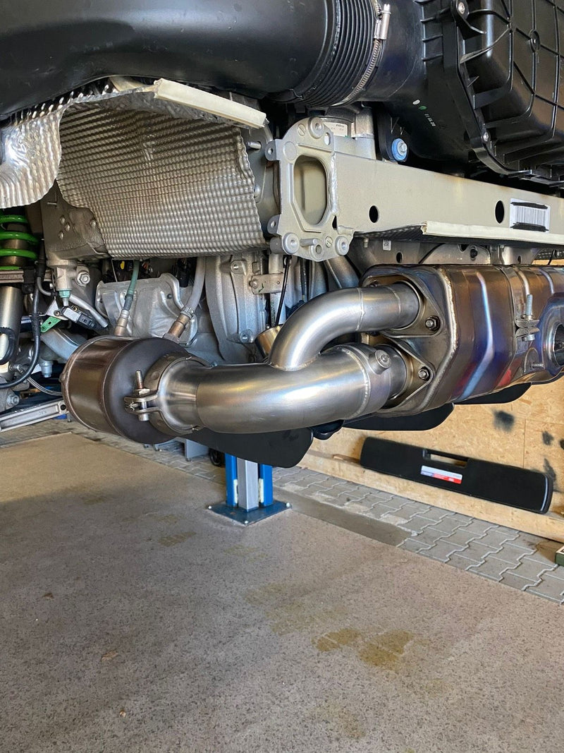 Laden Sie das Bild in Galerie -Viewer, MH-Pipes Link Pipes / Vorschalldämpfer Ersatzrohre für Porsche 911 991.1/991.2 GT3/GT3 RS