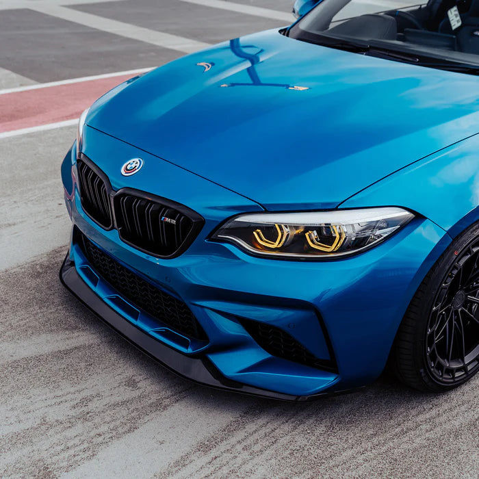 Laden Sie das Bild in Galerie -Viewer, R44/MHC+ GT Style Carbon Front Splitter / Frontlippe 2-Teilig für BMW M2 Competition F87 / M2 CS F87
