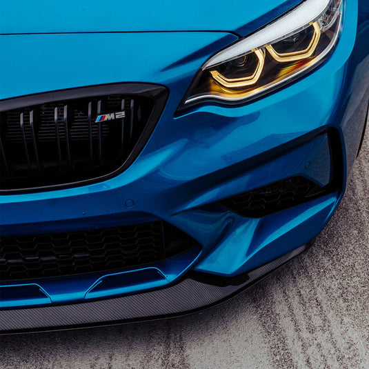 R44/MHC+ GT Style Carbon Front Splitter / Frontlippe 2-Teilig für BMW M2 Competition F87 / M2 CS F87