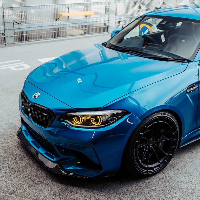 Laden Sie das Bild in Galerie -Viewer, R44/MHC+ GT Style Carbon Front Splitter / Frontlippe 2-Teilig für BMW M2 Competition F87 / M2 CS F87
