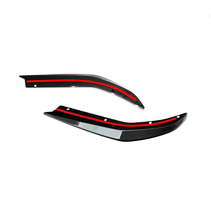 Laden Sie das Bild in Galerie -Viewer, R44/MHC+ Carbon Rear Side Splitter / Heck Seiten Flaps Diffusor für BMW M3 G80/G81