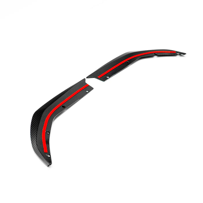 Laden Sie das Bild in Galerie -Viewer, R44/MHC+ Carbon Rear Side Splitter / Heck Seiten Flaps Diffusor für BMW M3 G80/G81