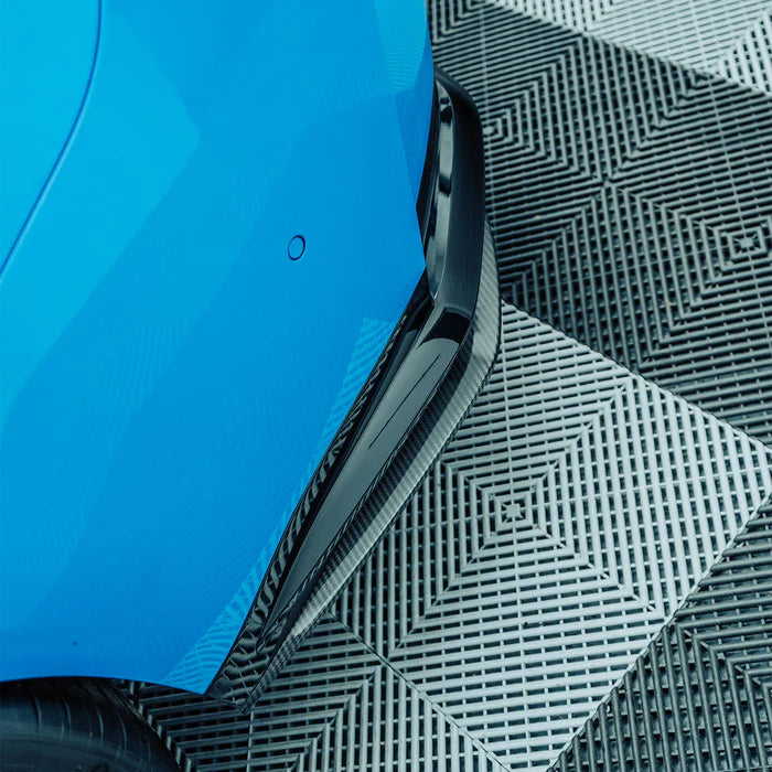 Laden Sie das Bild in Galerie -Viewer, R44/MHC+ Carbon Rear Side Splitter / Heck Seiten Flaps Diffusor für BMW M3 G80/G81