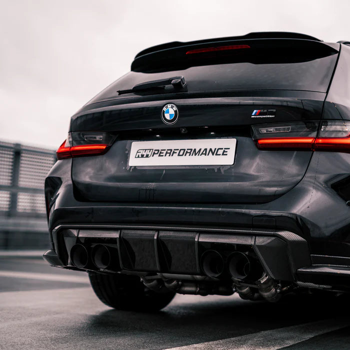 Laden Sie das Bild in Galerie -Viewer, R44/MHC+ Carbon Diffusor Insert / Einsatz Rahmen für BMW M3 G80/G81 / M4 G82/G83
