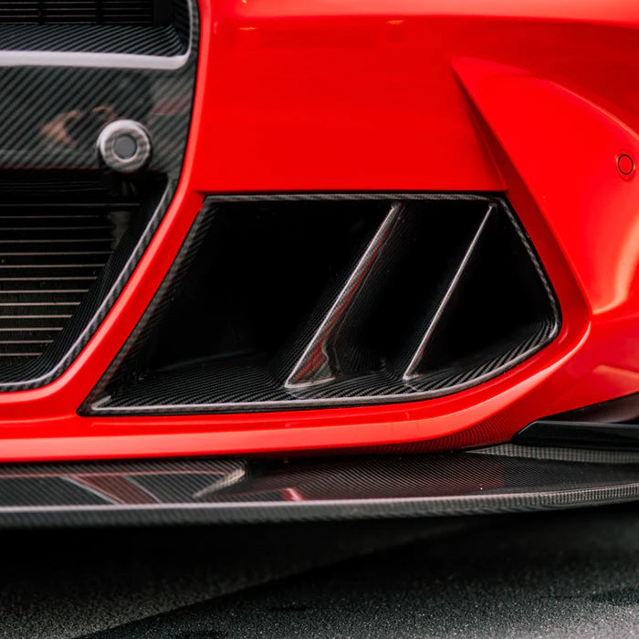 Laden Sie das Bild in Galerie -Viewer, R44/MHC+ Carbon Lufteinlässe Front / Air Ducts für BMW M3 G80/G81 / M4 G82/G83