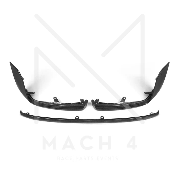 Laden Sie das Bild in Galerie -Viewer, R44/MHC Carbon Frontsplitter / Frontlippe Performance-Style für BMW M2 G87