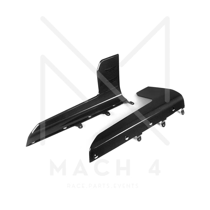 Laden Sie das Bild in Galerie -Viewer, R44/MHC Carbon Seitenschweller Aufsätze / Side Skirt Performance Style Flaps für BMW M2 G87
