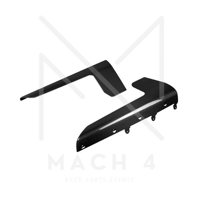 Laden Sie das Bild in Galerie -Viewer, R44/MHC Carbon Seitenschweller Aufsätze / Side Skirt Performance Style Flaps für BMW M2 G87