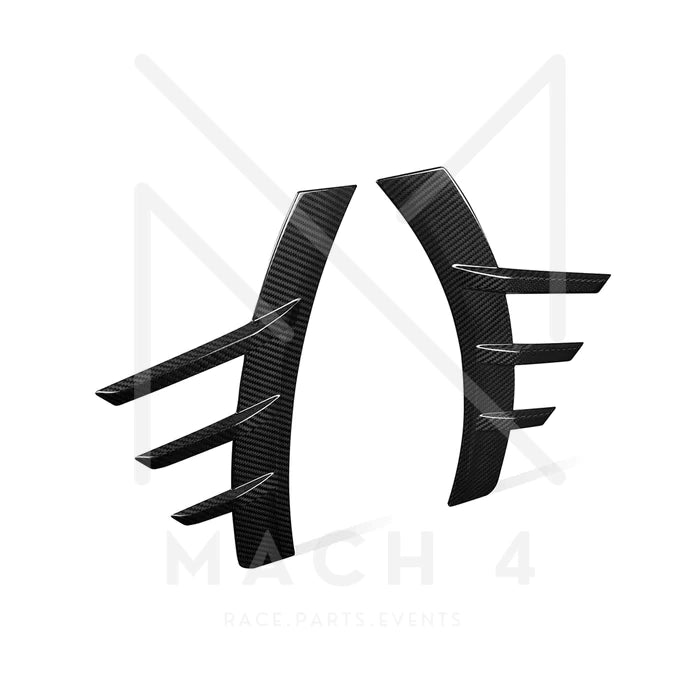 Laden Sie das Bild in Galerie -Viewer, R44/MHC Carbon Zierblenden Seitenwand hinten Radkasten Performance-Style für BMW M2 G87