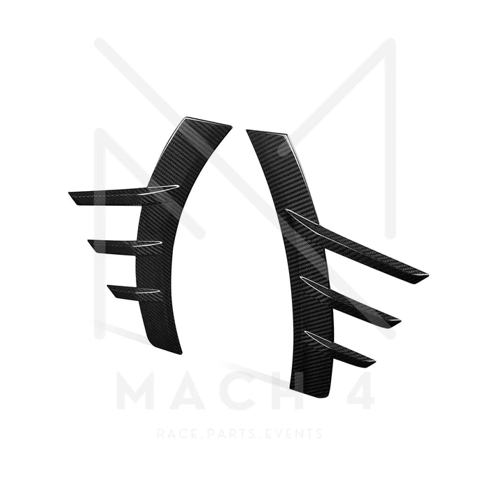 Laden Sie das Bild in Galerie -Viewer, R44/MHC Carbon Zierblenden Seitenwand hinten Radkasten Performance-Style für BMW M2 G87