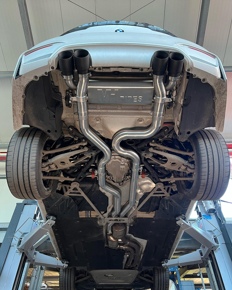 Laden Sie das Bild in Galerie -Viewer, MH-Pipes 3" Abgasanlage Equal Length für BMW M2 Competition / M2 CS F87 mit ECE-Zulassung