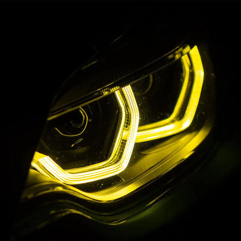 Laden Sie das Bild in Galerie -Viewer, Mach 4 Tagfahrlichter Chips/Platinen DRL yellow light / gelb / Motorsport für BMW M2 Competition / M2 CS F87