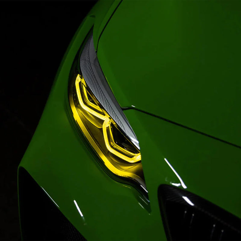 Laden Sie das Bild in Galerie -Viewer, Mach 4 Tagfahrlichter Chips/Platinen DRL yellow light / gelb / Motorsport für BMW M2 Competition / M2 CS F87