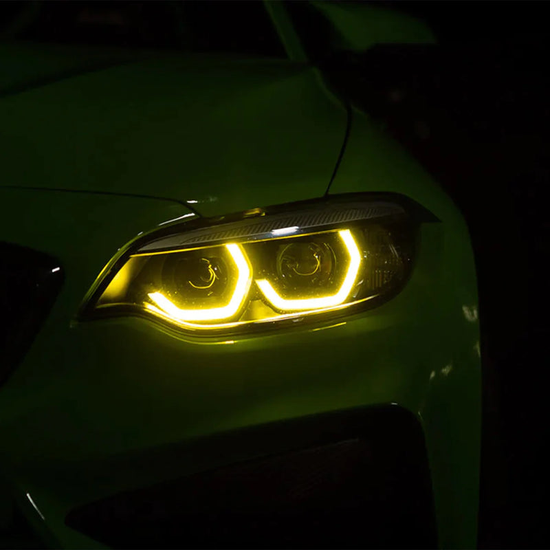 Laden Sie das Bild in Galerie -Viewer, Mach 4 Tagfahrlichter Chips/Platinen DRL yellow light / gelb / Motorsport für BMW M2 Competition / M2 CS F87