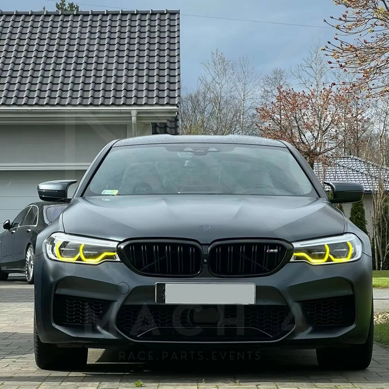 Laden Sie das Bild in Galerie -Viewer, Mach 4 DRL yellow Tagfahrlichter inkl. Kühlkörper light / gelb / Motorsport für BMW M5 F90 Pre LCI