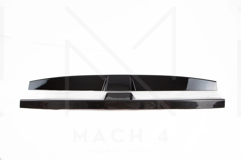 Laden Sie das Bild in Galerie -Viewer, Mach 4 Abdeckung Pralldämpfer Stoßstange Grill Carbon/schwarz glanz / Carbon/gloss black impact absorber cover für BMW M3 G80/G81 / M4 G82/G83
