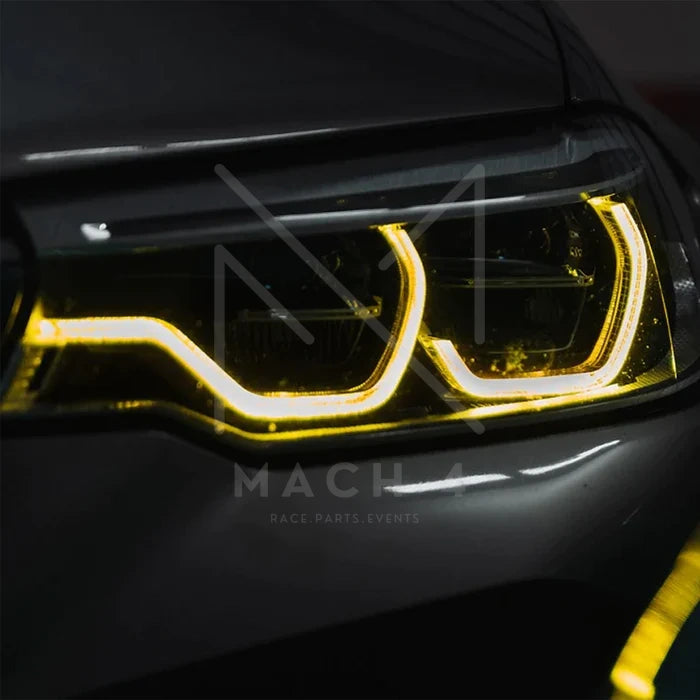 Laden Sie das Bild in Galerie -Viewer, R44 CSL-Style Tagfahrlichter Module DRL yellow light / gelb / Motorsport für BMW M5 F90 Pre LCI