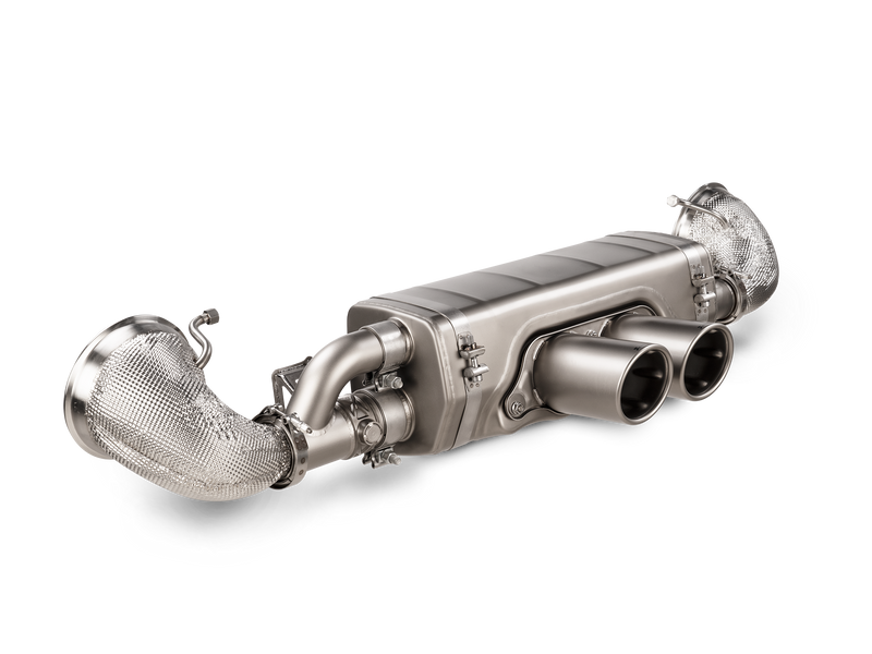 Laden Sie das Bild in Galerie -Viewer, Akrapovic Slip-On Race Titan Endschalldämpfer für Porsche 992 GT3 RS - (S-PO/TI/23)