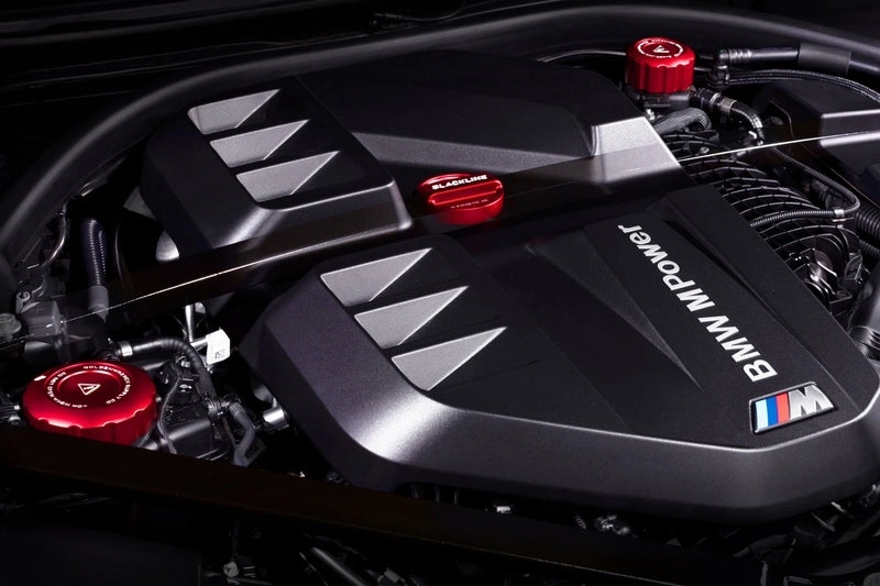 Laden Sie das Bild in Galerie -Viewer, (2. Wahl) Goldenwrench Blackline Performance Engine Cap Cover Set red für BMW M2 G87 / M3 G80/G81 / M4 G82/G83 S58 Motor