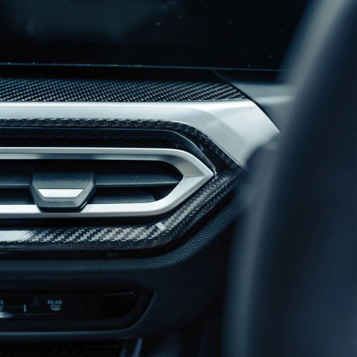Laden Sie das Bild in Galerie -Viewer, SHFT Carbon glanz Air Vent Trim / Klima Interieur Abdeckung Lüftung für BMW M3 G80/G81 / M4 G82/G83