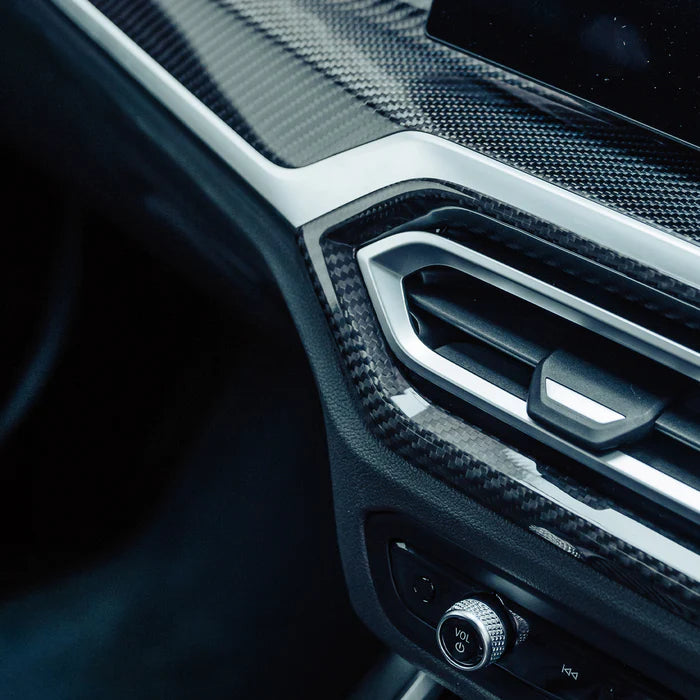 Laden Sie das Bild in Galerie -Viewer, SHFT Carbon glanz Air Vent Trim / Klima Interieur Abdeckung Lüftung für BMW M3 G80/G81 / M4 G82/G83