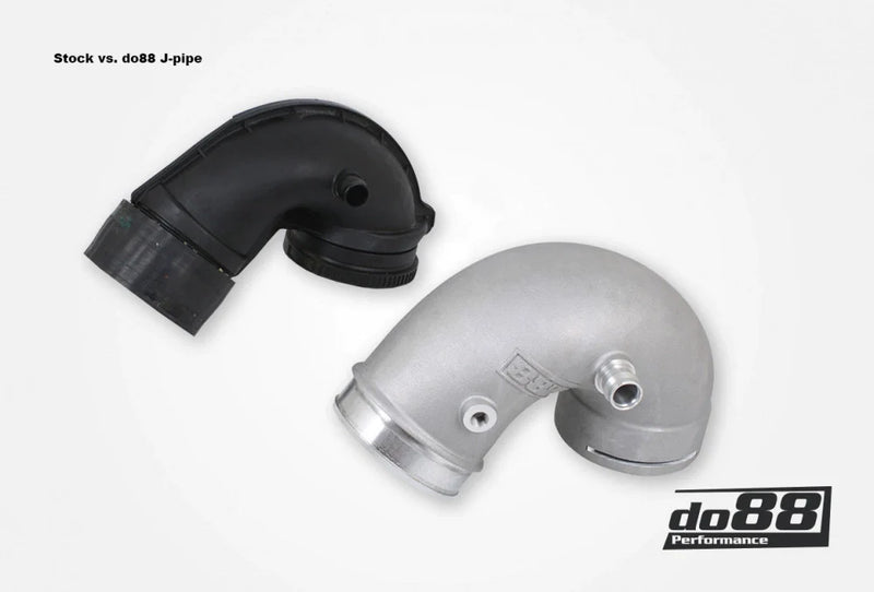 Laden Sie das Bild in Galerie -Viewer, do88 Aluminium Boostpipe / J-Pipe Ladeluftkühler-Drosselklappe für BMW M3 F80 / M4 F82/F83 S55 Motor - TR-250-S