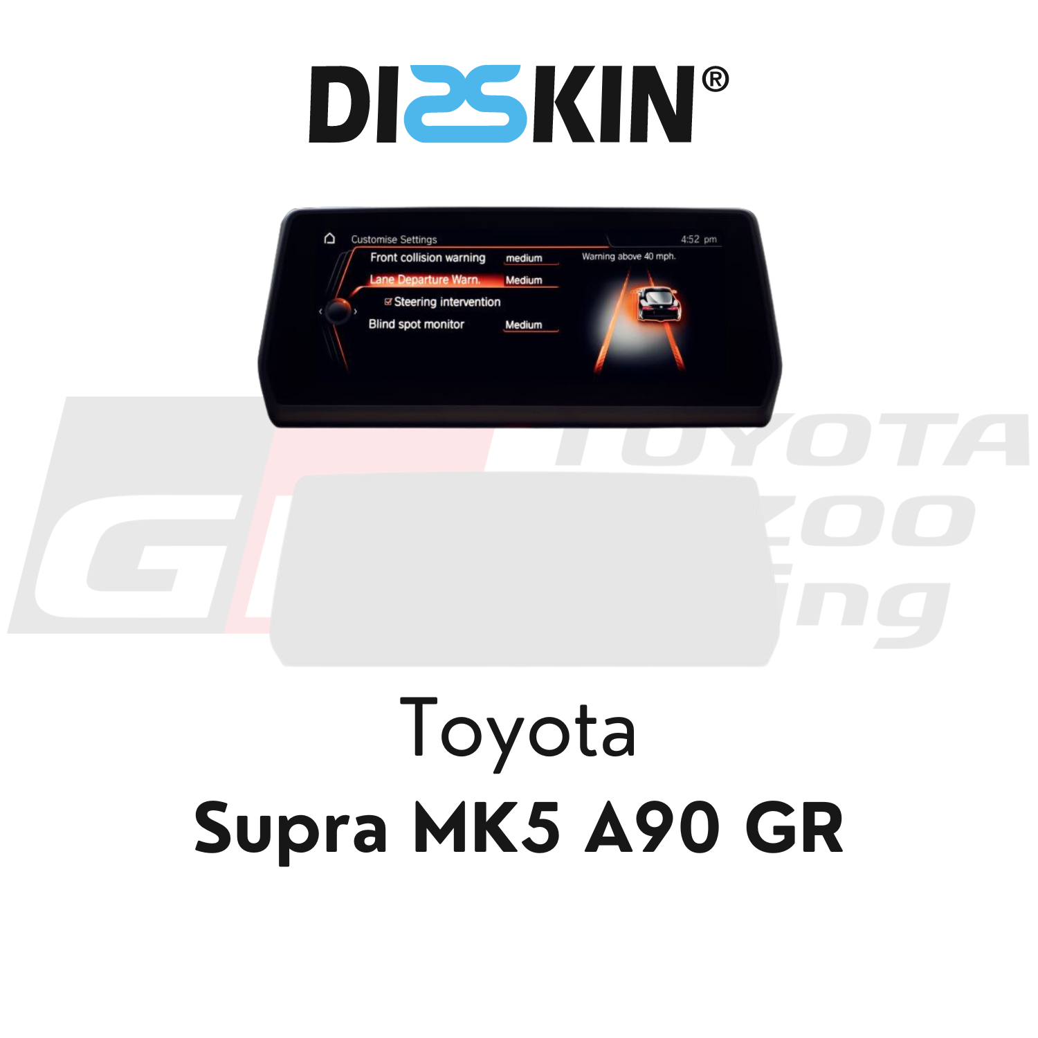 Disskin Displayschutzfolie Toyota Navi für Toyota Supra MK5 A90 – Mach 4  Parts