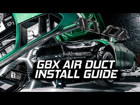 Laden und spielen Sie Video in Galerie -Viewer, R44/MHC+ Carbon Lufteinlässe Front / Air Ducts für BMW M3 G80/G81 / M4 G82/G83