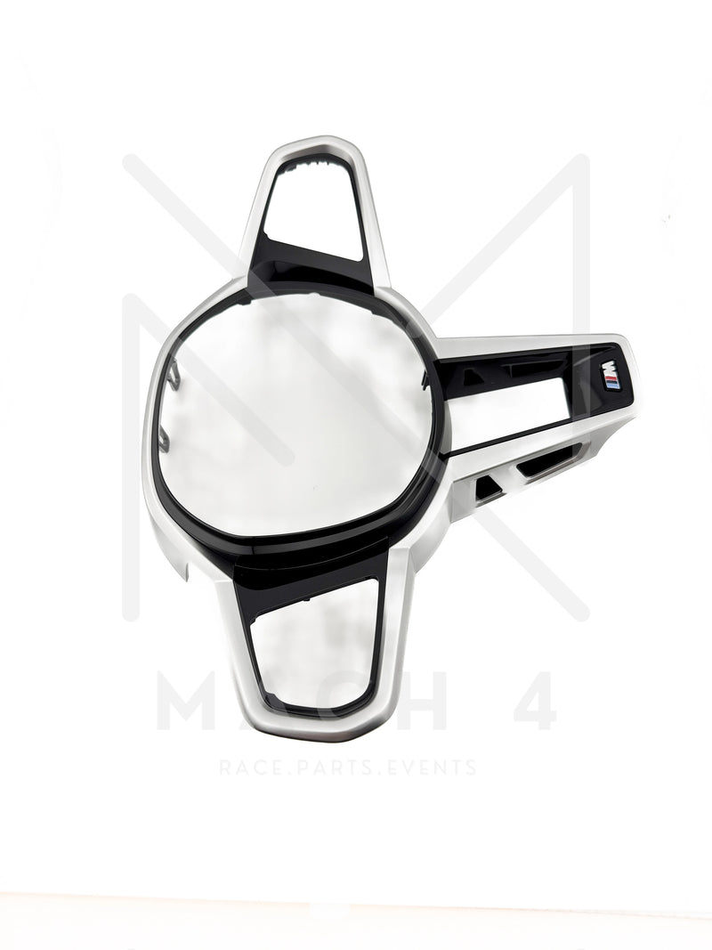 Laden Sie das Bild in Galerie -Viewer, BMW Original LCI Lenkrad abgeflacht Alcantara / Glattleder / LCI Steering Wheel flat bottom alcantara / nappa leder für BMW M3 G80/G81 / M4 G82/G83