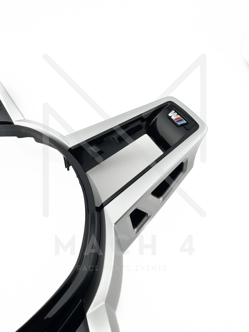 Laden Sie das Bild in Galerie -Viewer, BMW Original LCI Lenkrad abgeflacht Alcantara / Glattleder / LCI Steering Wheel flat bottom alcantara / nappa leder für BMW M3 G80/G81 / M4 G82/G83