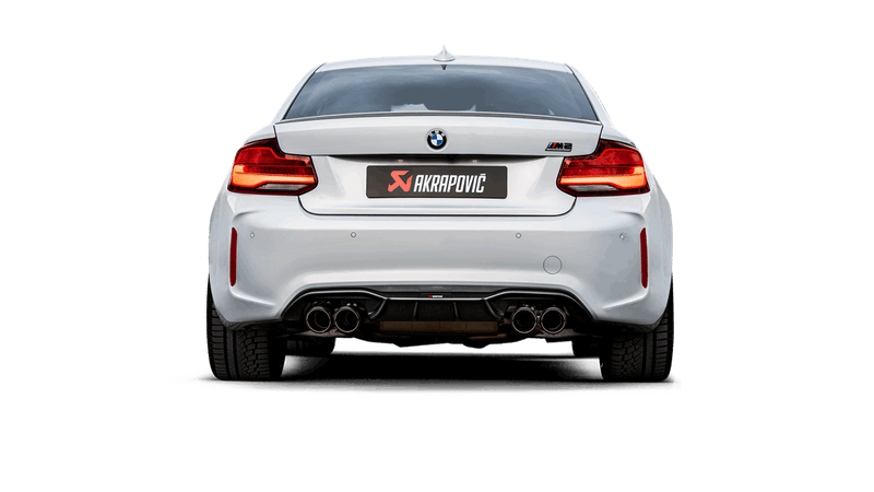 Laden Sie das Bild in Galerie -Viewer, Akrapovic Slip-On Titan Endschalldämpfer für BMW M2 Competition F87