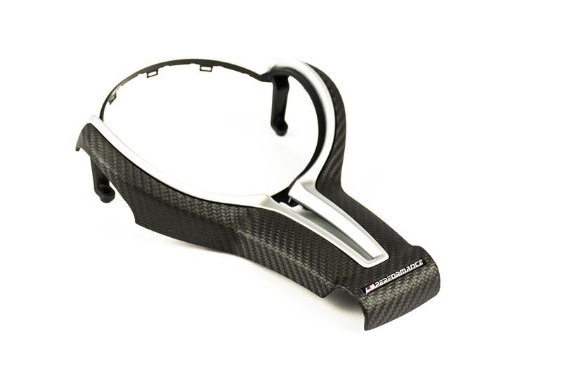 Laden Sie das Bild in Galerie -Viewer, BMW M Performance Dekorblende Carbon matt M Sportlederlenkrad für F-Serie - 32302413480