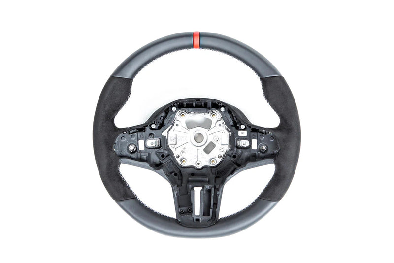 Laden Sie das Bild in Galerie -Viewer, BMW M Performance Lenkrad Alcantara/Leder mit roter 12-Uhr Markierung für BMW G-Serie - 32302462906