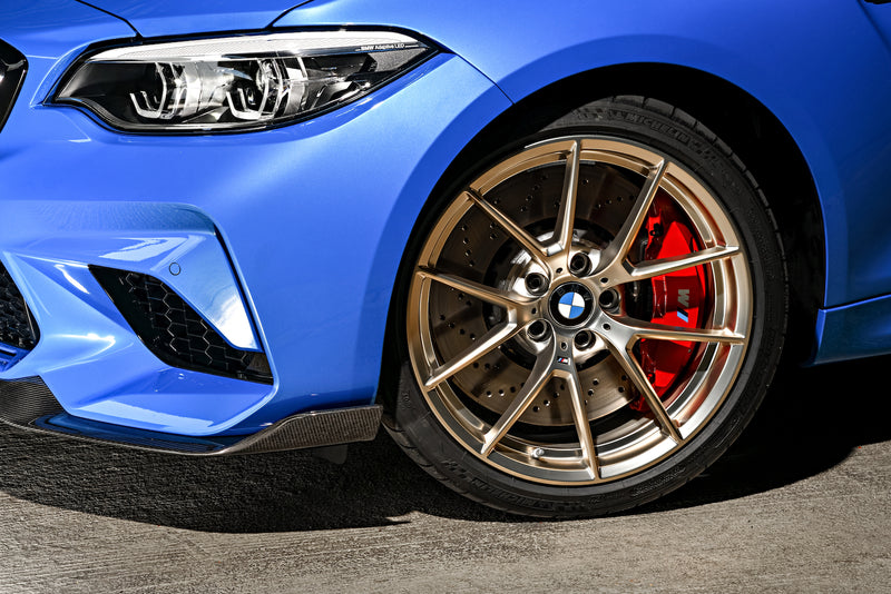 Laden Sie das Bild in Galerie -Viewer, BMW Alufelge M Performance Y-Speiche 763 frozen gold matt - 36108089338/36108089343
