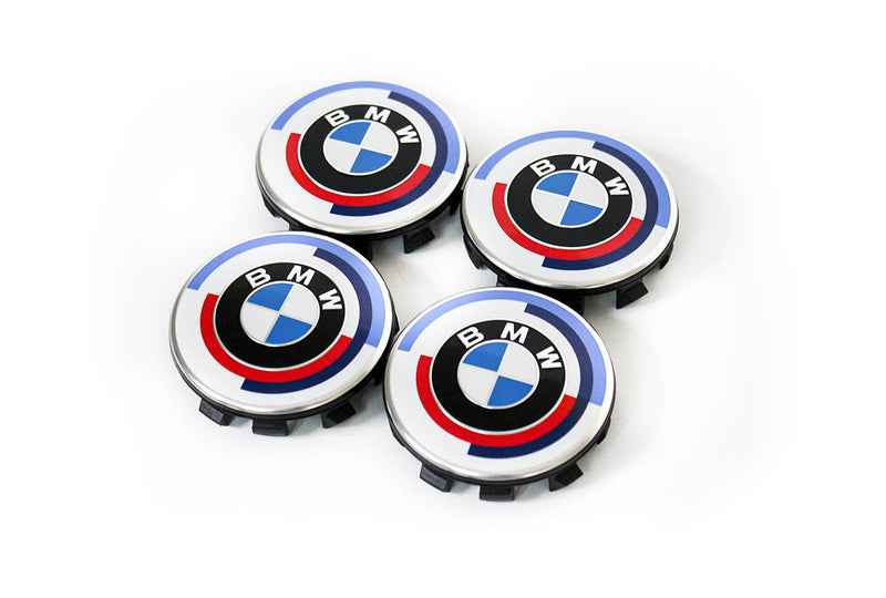 Laden Sie das Bild in Galerie -Viewer, BMW M 50 Jahre Radnabenabdeckung/Felgendeckel/Nabendeckel Ø 55 mm - 36125A57484