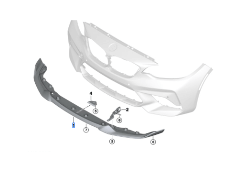 Laden Sie das Bild in Galerie -Viewer, BMW M M2 CS Frontsplitter/Frontlippe für BMW M2 Competition / BMW M2 CS - 51118078455