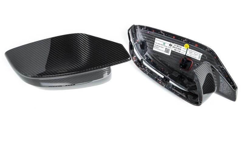 Laden Sie das Bild in Galerie -Viewer, BMW M Performance Carbon Spiegelkappen Set für BMW M3/M4 G80/G81/G82/G83 G8x - 51168075063/51168075064