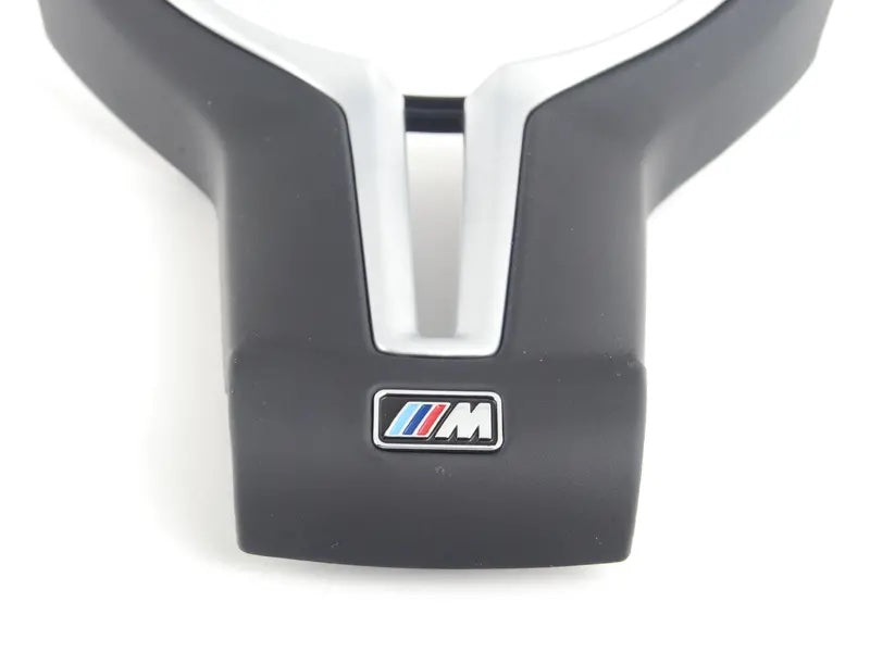 Laden Sie das Bild in Galerie -Viewer, BMW Dekorblende Leder/silber Lenkrad M Sportlederlenkrad für F-Serie und M-Modelle - 32307846029