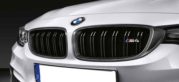 Laden Sie das Bild in Galerie -Viewer, BMW M Performance Frontziergitter/Nieren Carbon für BMW M4 F82/F83 - 51712456325/51712456326