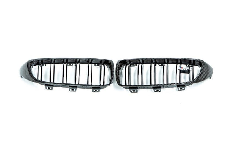 Laden Sie das Bild in Galerie -Viewer, BMW M Performance Frontziergitter/Nieren Carbon für BMW M4 F82/F83 - 51712456325/51712456326