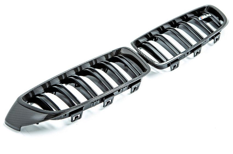 Laden Sie das Bild in Galerie -Viewer, BMW M Performance Frontziergitter/Nieren Carbon für BMW M4 F82/F83 - 51712456325/51712456326