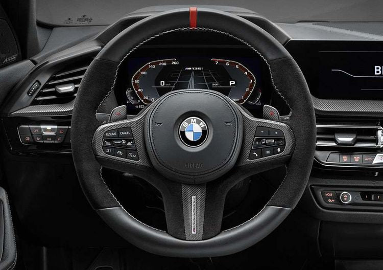 Laden Sie das Bild in Galerie -Viewer, BMW M Performance Carbon Schaltwippen / Schaltpaddles Carbon mit rot +/- für BMW G-Serie - 61312463597