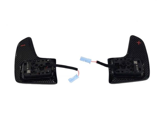 BMW M Performance Carbon Schaltwippen / Schaltpaddles Carbon mit rot +/- für BMW G-Serie - 61312463597
