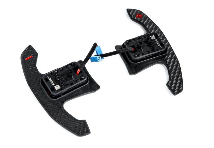 Laden Sie das Bild in Galerie -Viewer, BMW M Carbon Schaltwippen rot / Carbon Schaltpaddles Carbon/rot für BMW F- & G-Serie - 61319501592