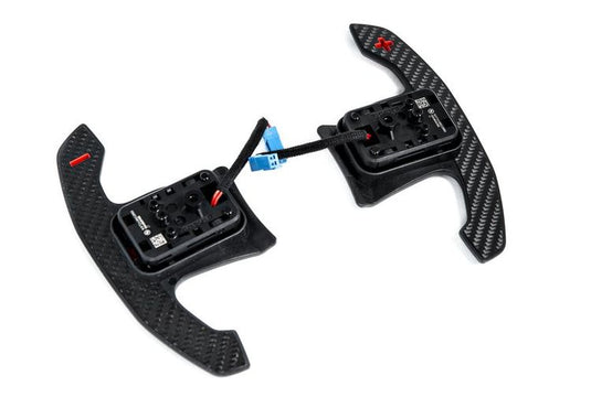BMW M Carbon Schaltwippen rot / Carbon Schaltpaddles Carbon/rot für BMW F- & G-Serie - 61319501592