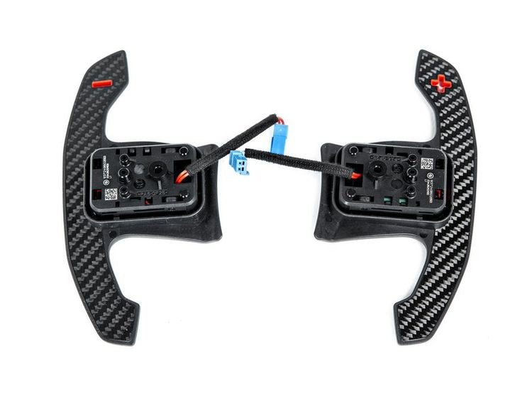 Laden Sie das Bild in Galerie -Viewer, BMW M Carbon Schaltwippen rot / Carbon Schaltpaddles Carbon/rot für BMW F- & G-Serie - 61319501592
