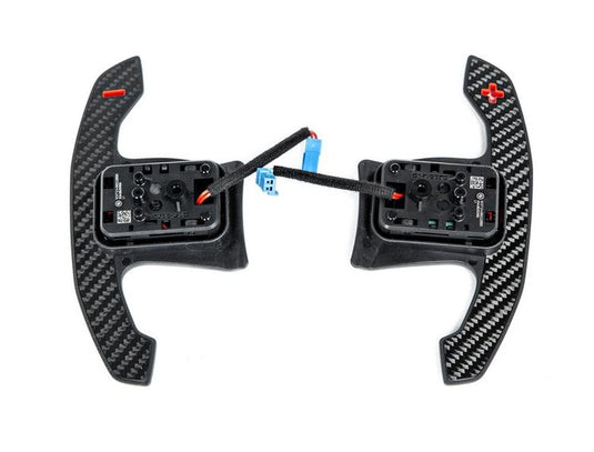 BMW M Carbon Schaltwippen rot / Carbon Schaltpaddles Carbon/rot für BMW F- & G-Serie - 61319501592