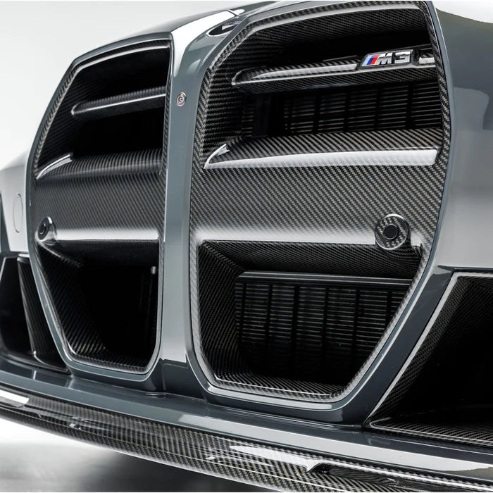 Laden Sie das Bild in Galerie -Viewer, Vorsteiner VRS Aero Carbon Kühlergrill Front Kidney Grill with ACC für BMW M3 G80/G81 &amp; M4 G82/G83
